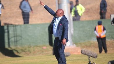 Morgan Mammila on touchline at Baroka