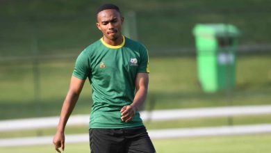 Njabulo Blom of Kaizer Chiefs at Bafana Bafana