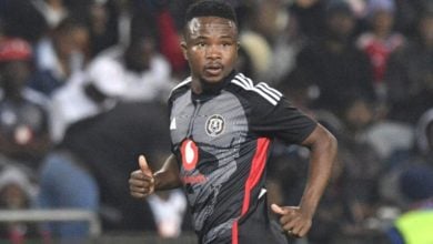 Paseka Mako in action for Orlando Pirates