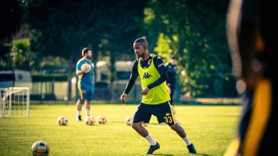 Sabelo Radebe during Kaizer Chiefs training