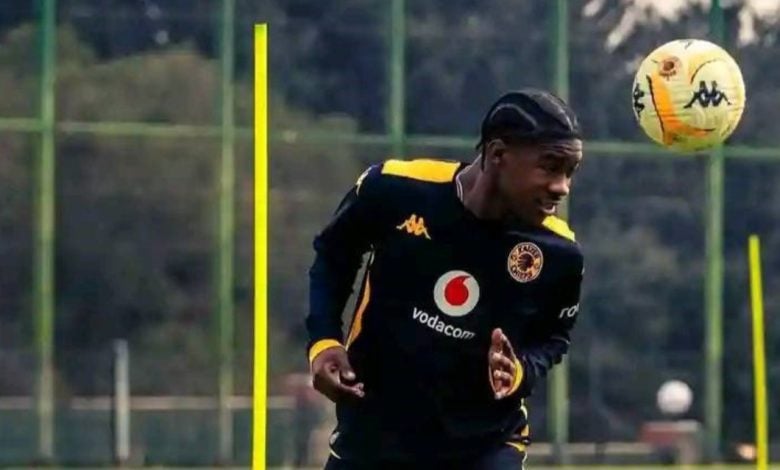 Samkelo Zwane during Kaizer Chiefs training