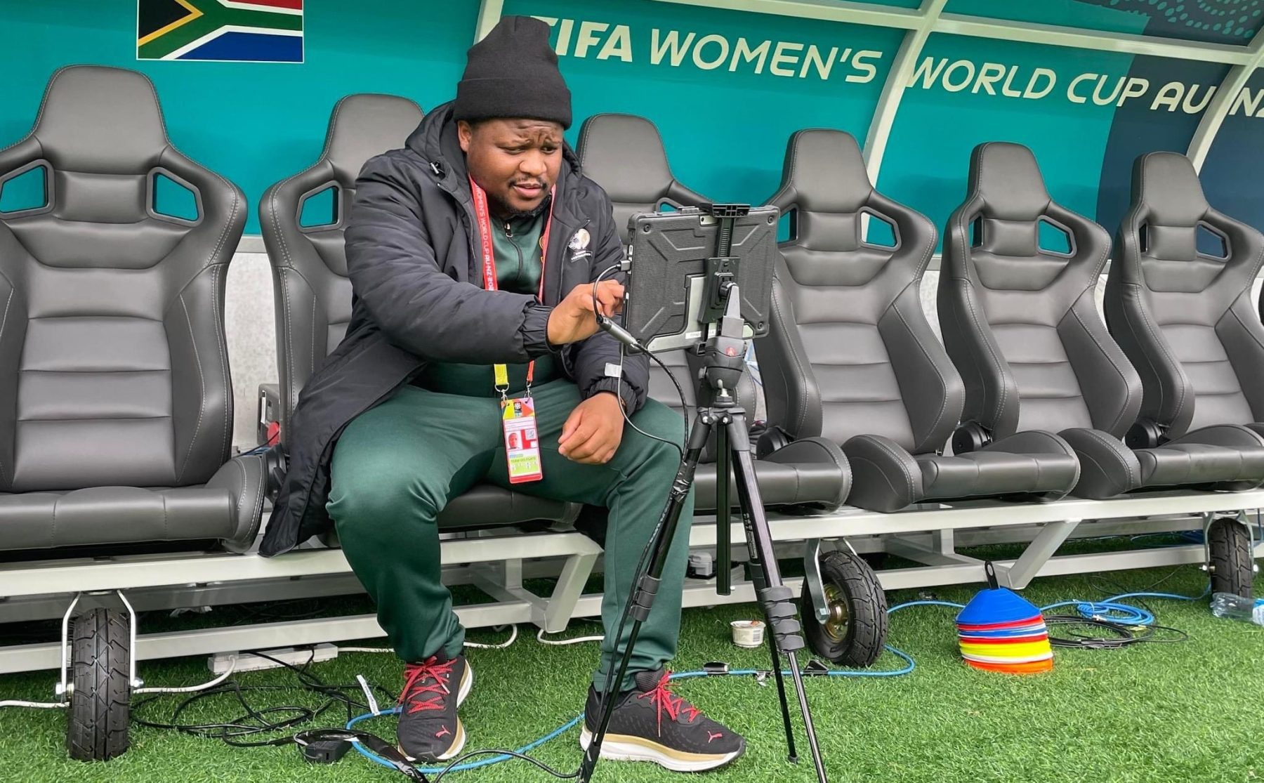 Sinesipho Mali in Banyana Banyana camp