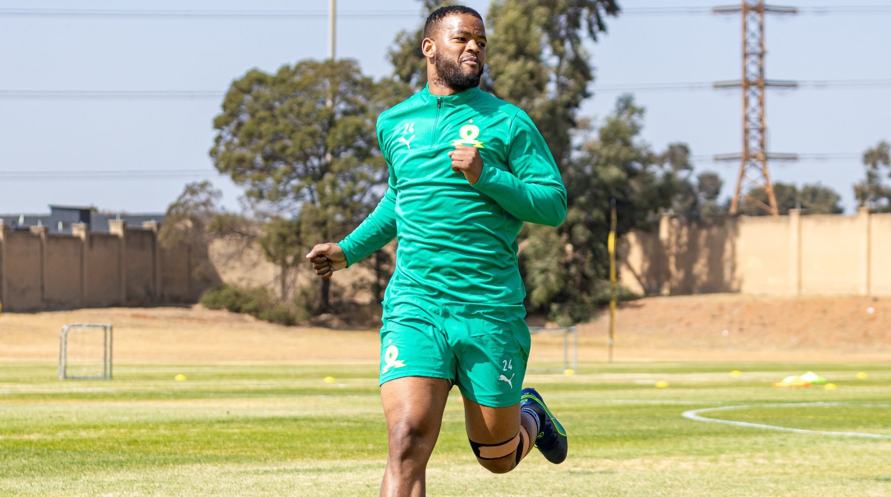 Sipho Mbule at Mamelodi Sundowns training