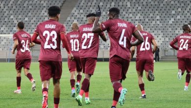 Stellenbosch FC in action against AS Vita Club in the CAF Confederation Cup