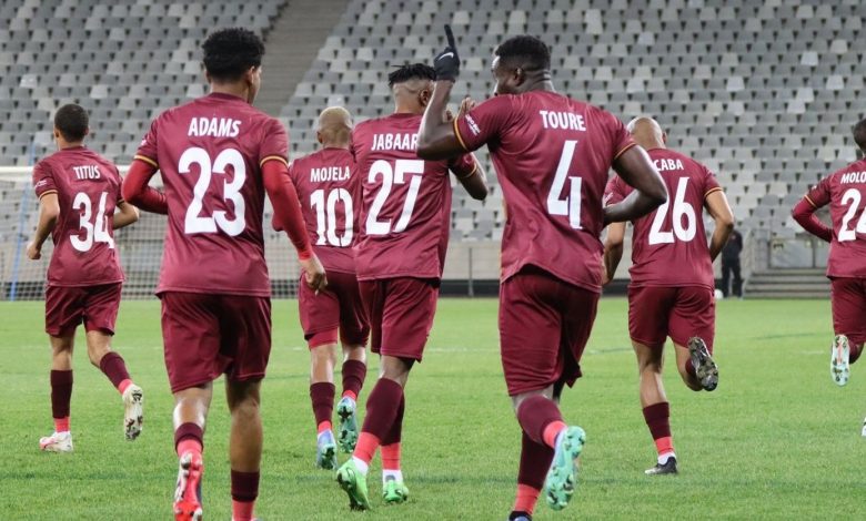 Stellenbosch FC in action against AS Vita Club in the CAF Confederation Cup