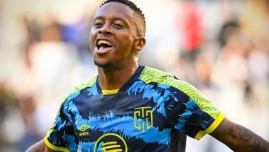 Thabiso Kutumela in action for Cape Town City