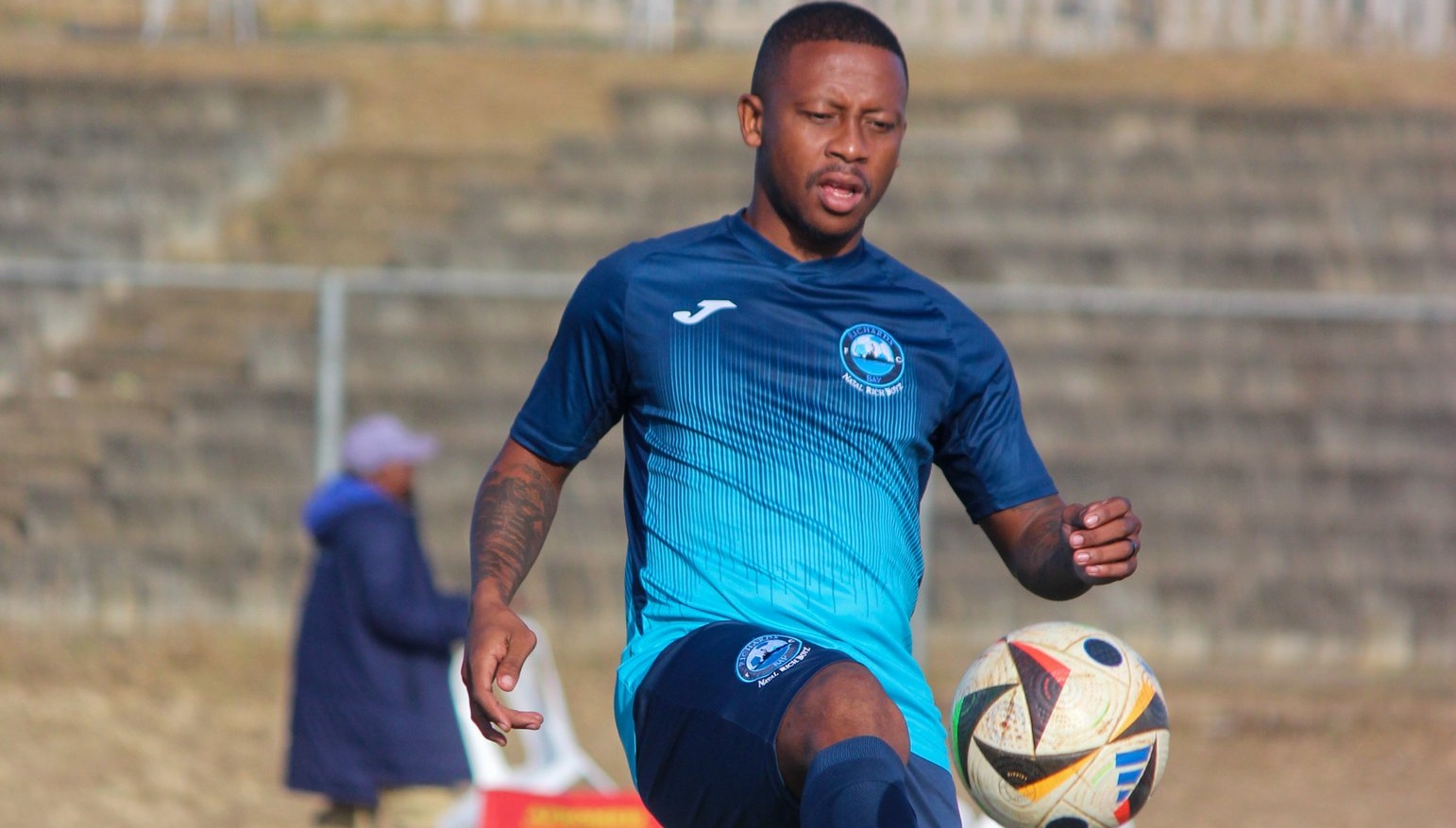 Thabiso Kutumela in Richards Bay FC colours