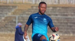 Thabiso Kutumela during Richards Bay training