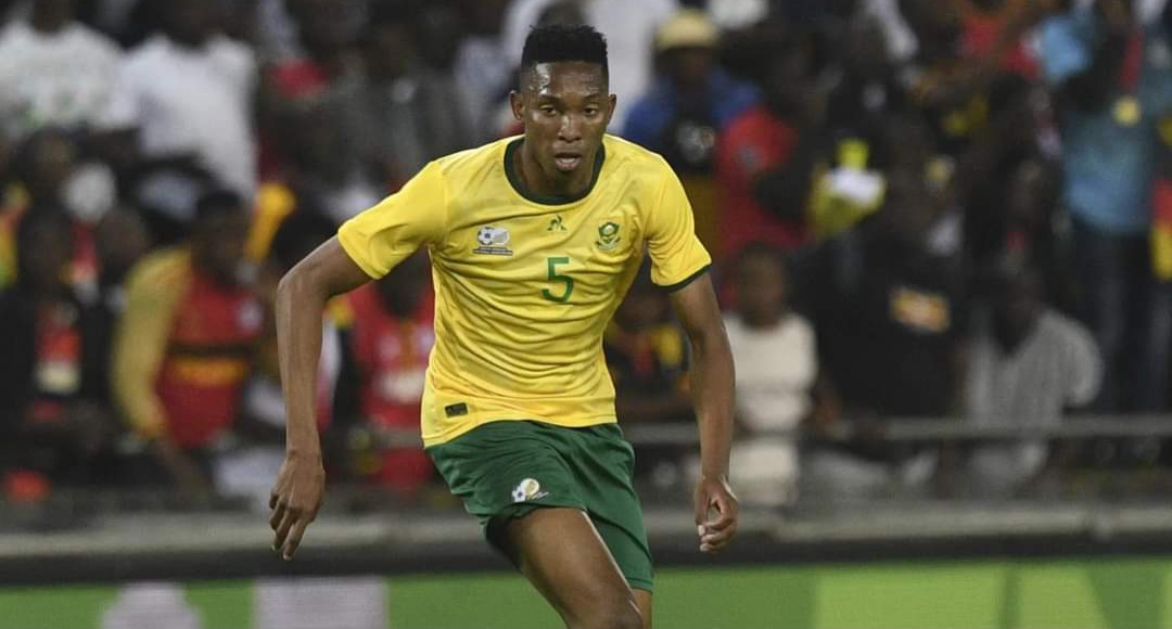 Thalente Mbatha in action for Bafana Bafana