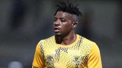 Thendo Mukumela in action for Black Leopards