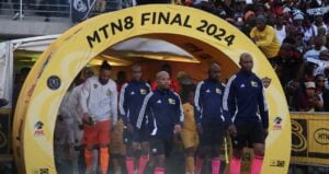 Abongile Tom during MTN8 Final