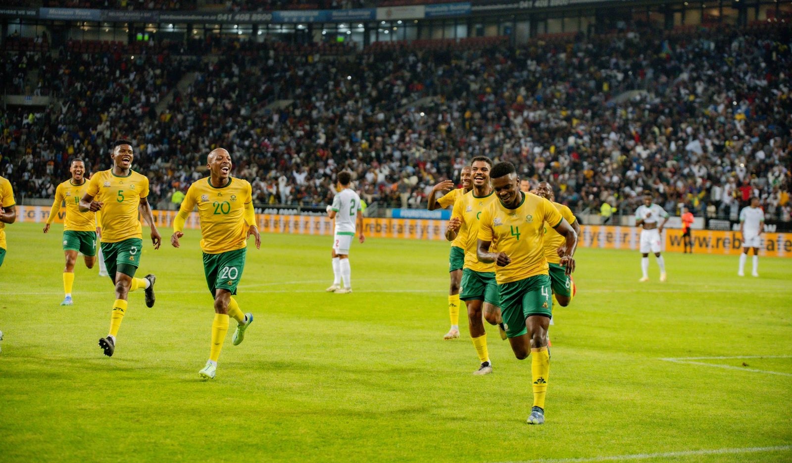 Bafana Bafana in action against Congo Brazzaville