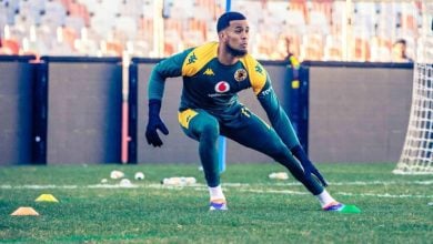 Brandon Petersen during Kaizer Chiefs training