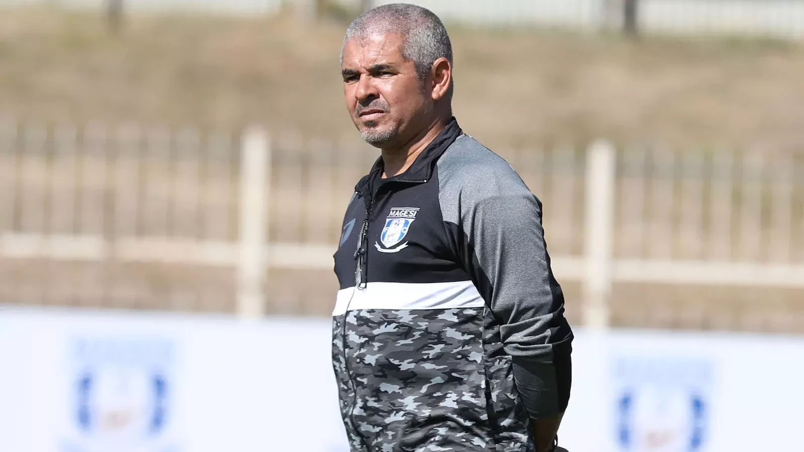 Coach Clinton Larsen at Magesi FC