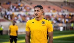 Edson Castillo doing Kaizer Chiefs pitch inspection