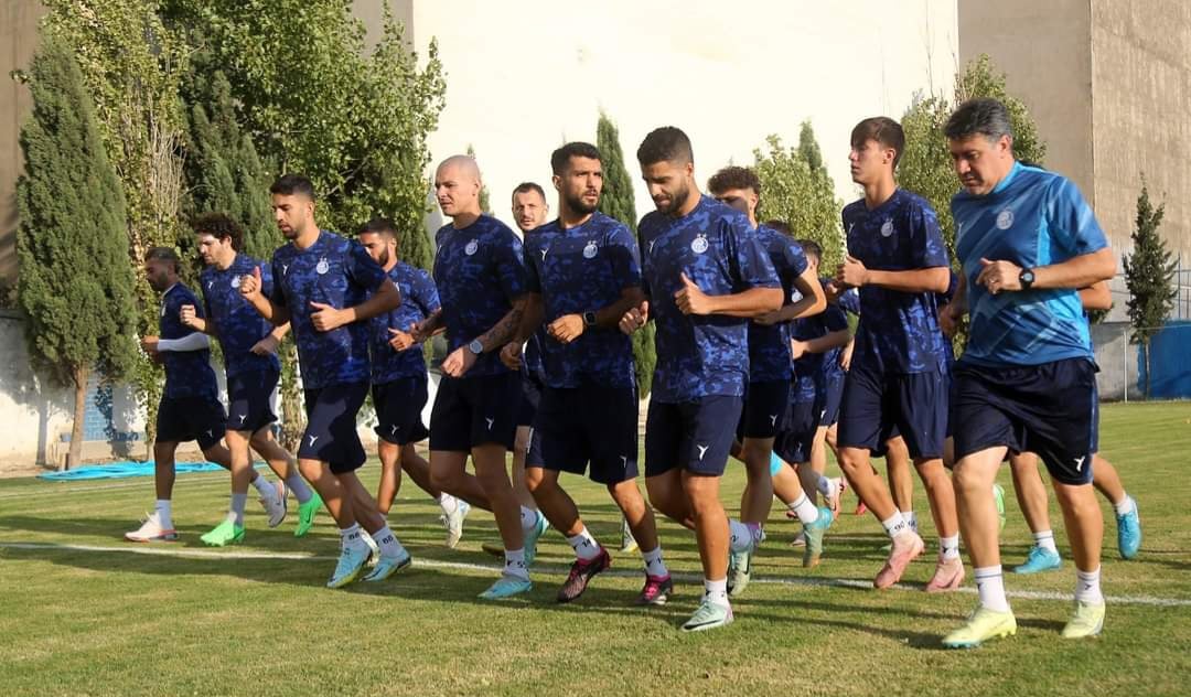 Esteghlal FC players during a training session