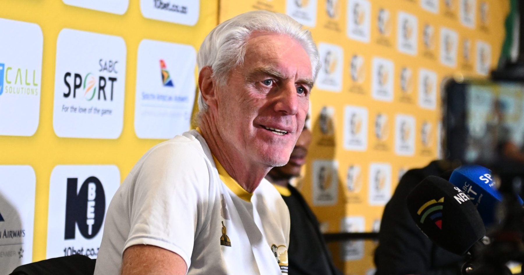 Bafana Bafana head coach Hugo Broos