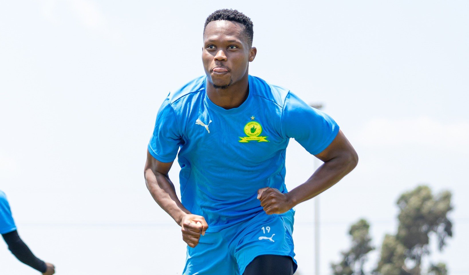 Kobamelo Kodisang during Mamelodi Sundowns training