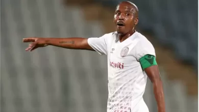 Lebohang Mokoena in action for Moroka Swallows