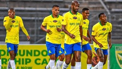 Mamelodi Sundowns in action against Golden Arrows in the Carling Knockout Cup