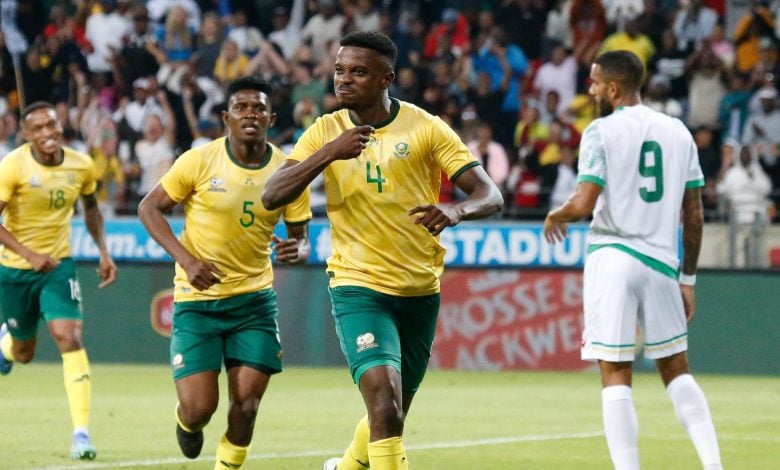 Tebogo Mokoena in celebrations after scoring