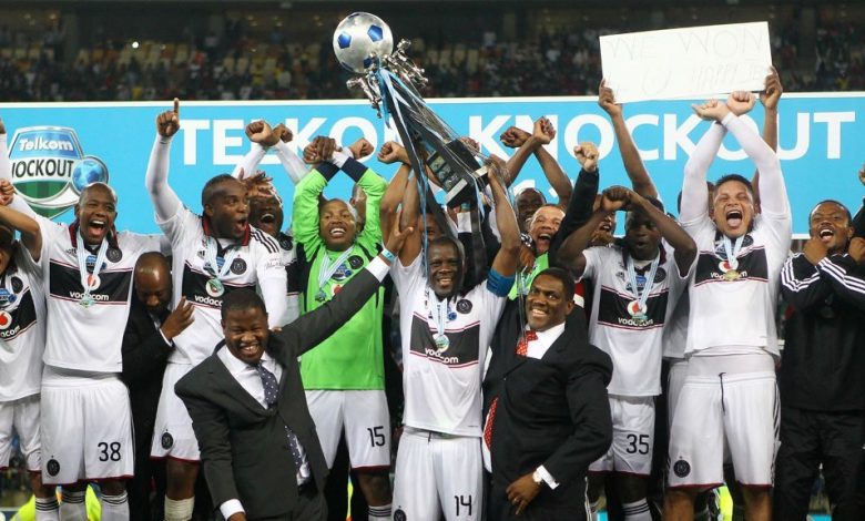 Orlando Pirates lifting Telkom Knockout Cup