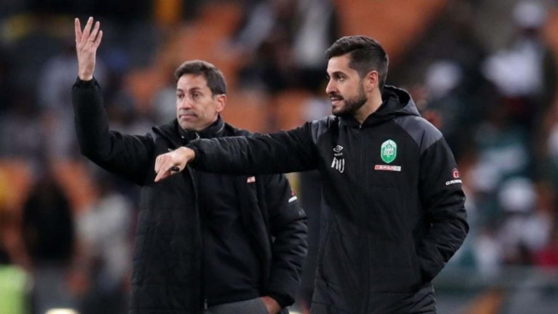 Pablo Franco Martin with Aitor Van Den Brule during their AmaZulu stint