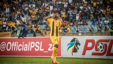 Ranga Chivaviro in action for Kaizer Chiefs