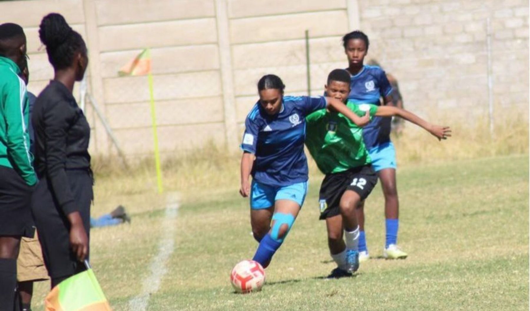 Rebecca Joy Adams in action for Windhoek City FC