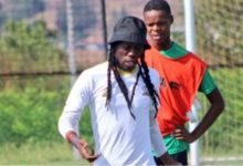 Reneilwe Letsholonyane during SA Under-20 training