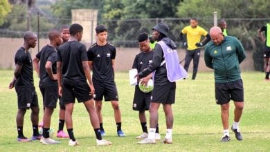 Reneilwe Letsholonyane during SA Under-20 training