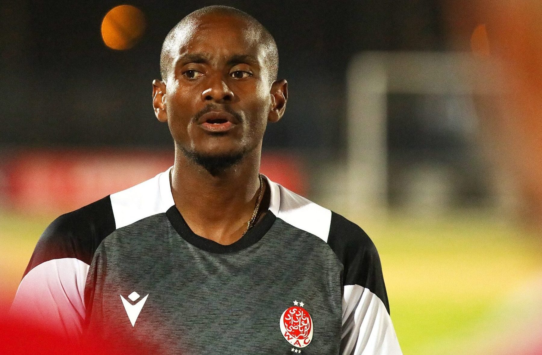 Rulani Mokwena at training at Wydad