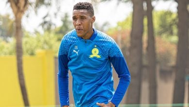 Sammy Seabi at Mamelodi Sundowns training