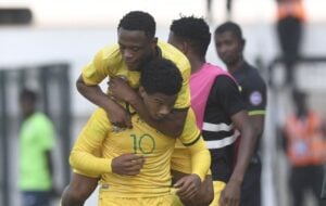 Amajita midfielder Shandre Campbell