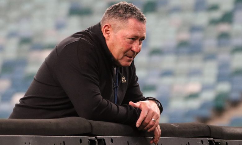 Stellenbosch FC coach Steve Barker in the MTN8 final