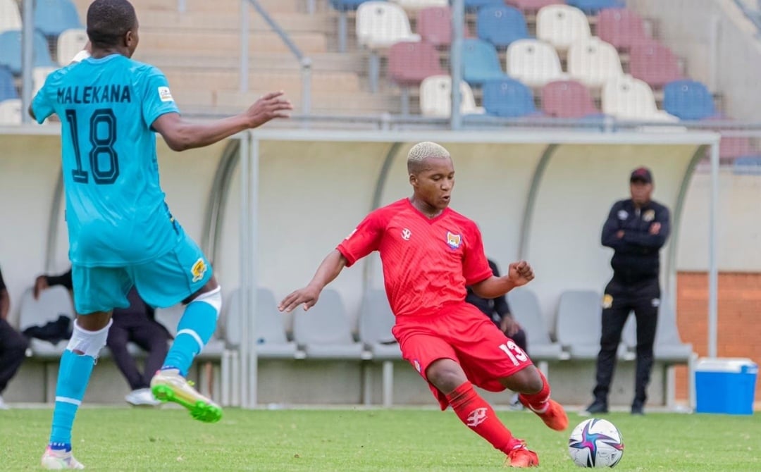 Orlando Pirates midfielder Azola Tshobeni during his loan spell at JDR Stars