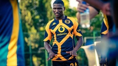 Thatayaone Ditlhokwe at Kaizer Chiefs training