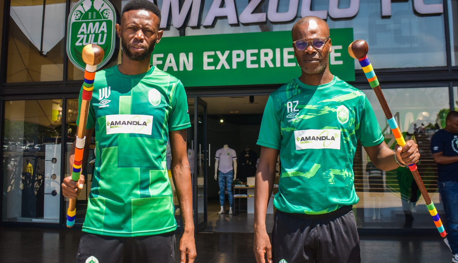 Vusumuzi Vilakazi and Arthur Zwane at AmaZulu FC