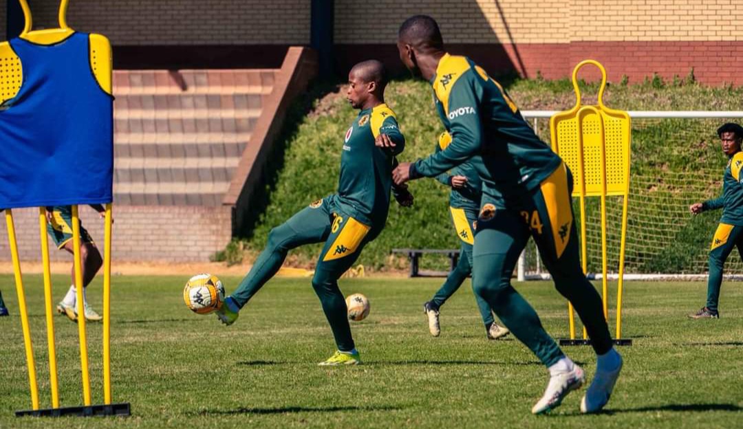 Wandile Duba at Kaizer Chiefs training