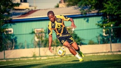 Wandile Duba during Kaizer Chiefs training