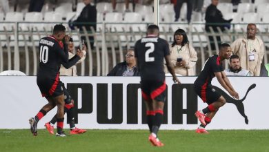 Orlando Pirates players celebrating