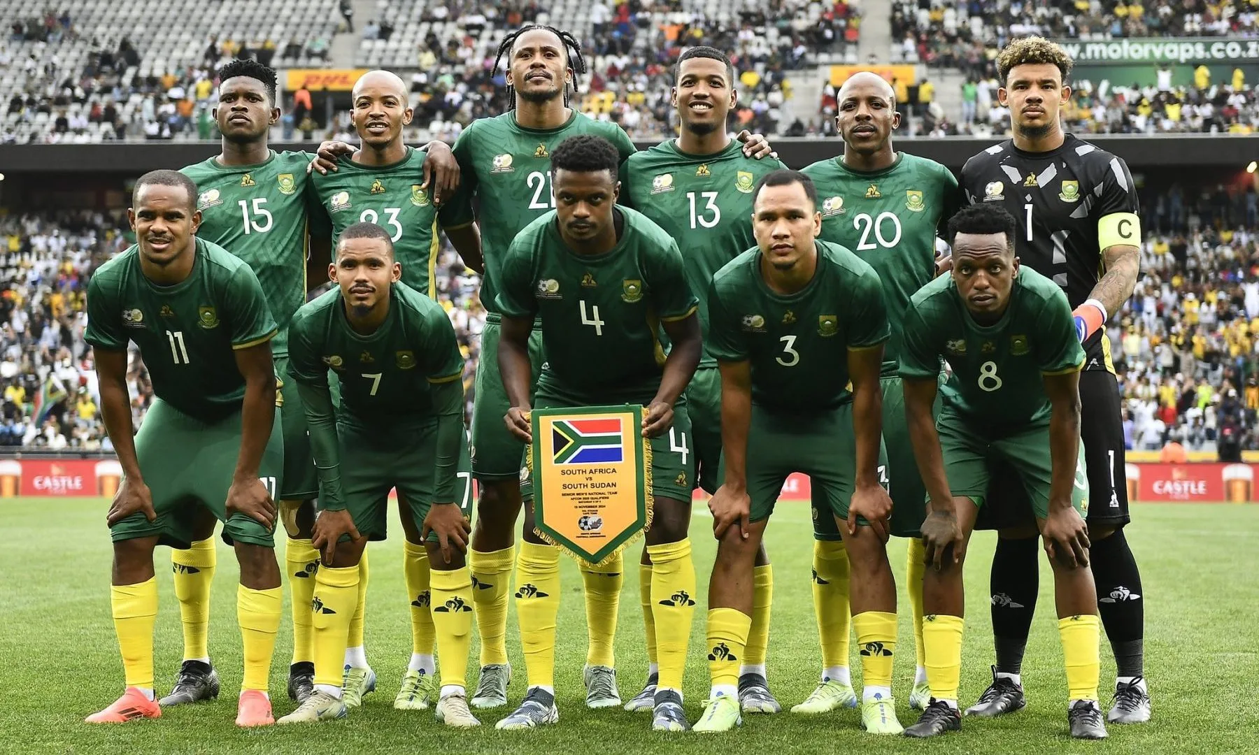 Bafana Bafana posing for a team photo