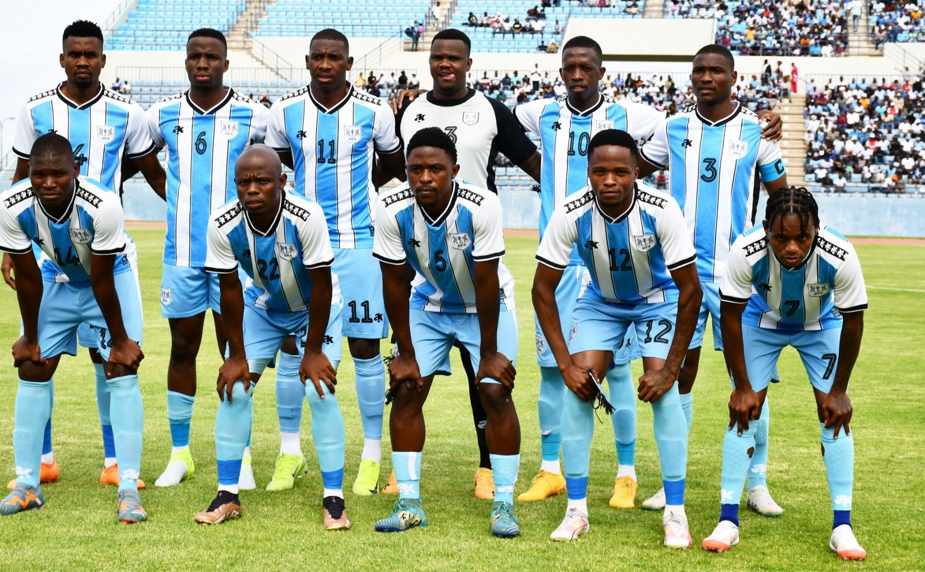 Botswana National Team pose for a team photo