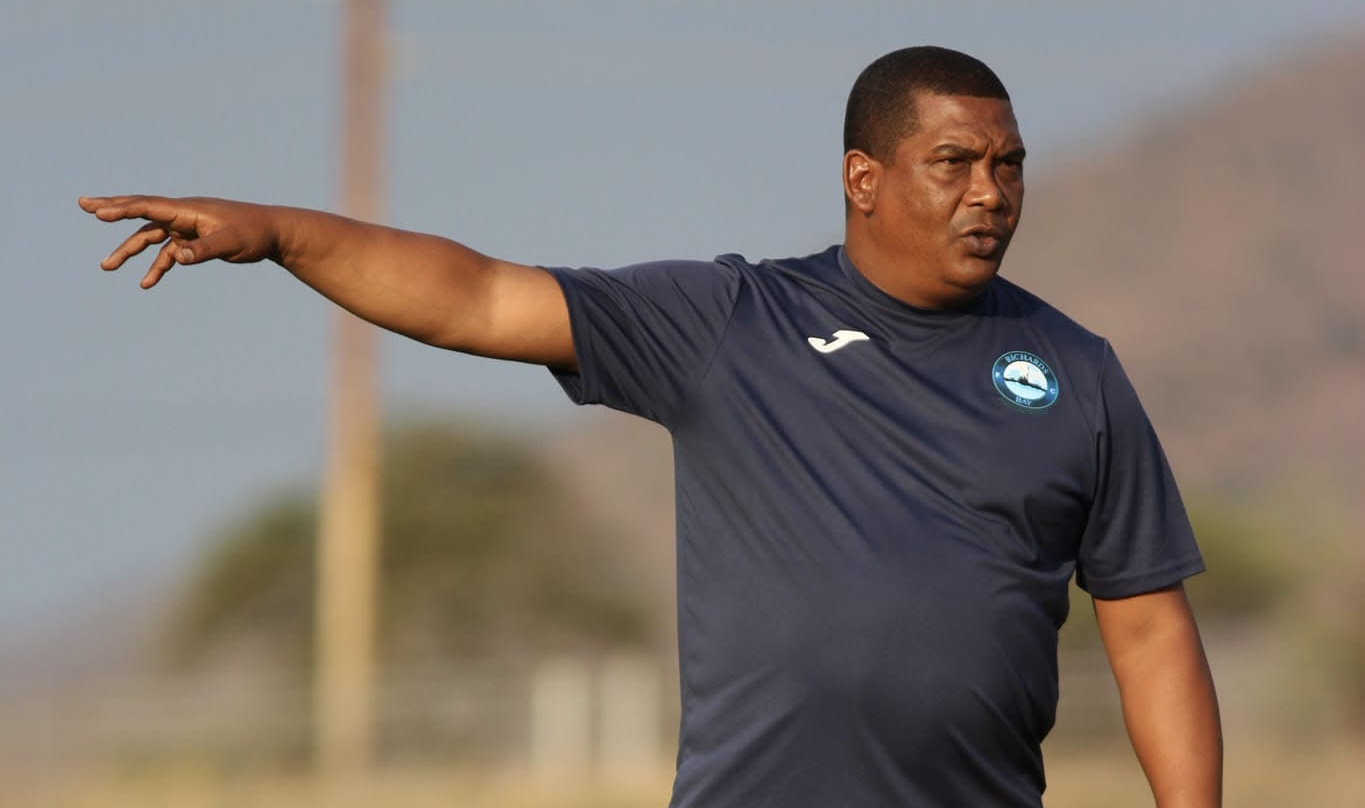 Richards Bay FC coach Brandon Truter in training