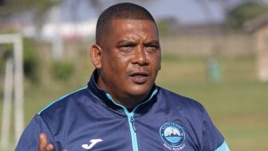 Richards Bay FC coach Brandon Truter during training session