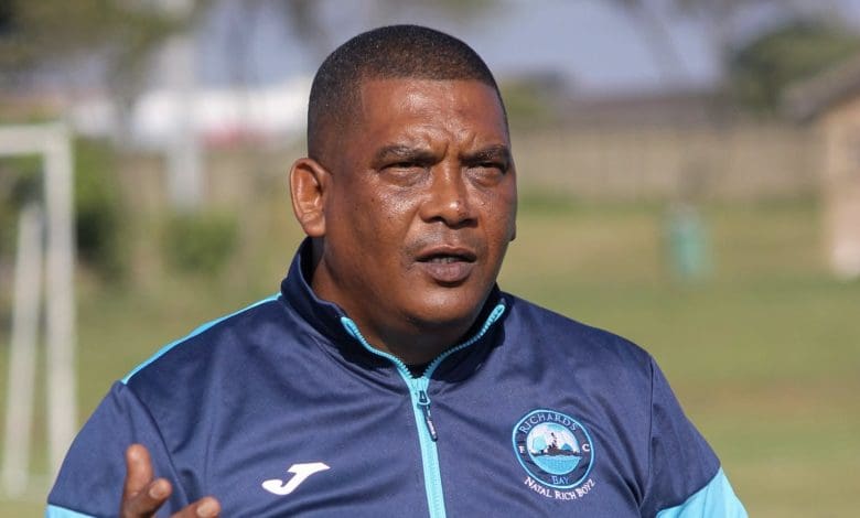 Richards Bay FC coach Brandon Truter during training session