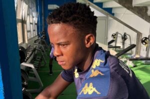 Cape Town City FC loanee Luphumlo Kaka Sifumba at the gym