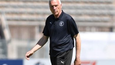 Ernst Middendorp, coach of Cape Town Spurs during a Motsepe Foundation Championship game