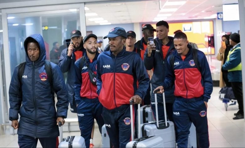 Chippa United players travelling