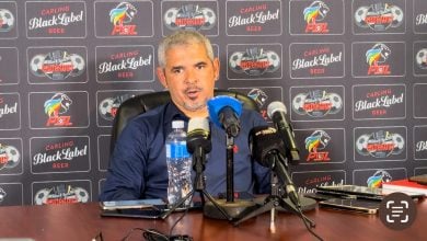 Clinton Larsen speaking during the Carling Knockout Cup press conference